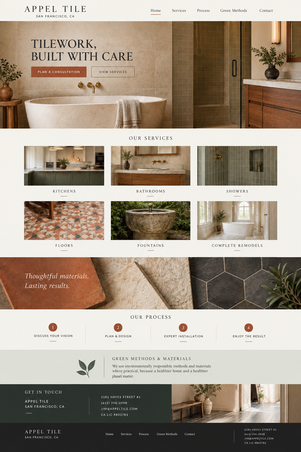 Appel Tile Base A — Craft full homepage concept